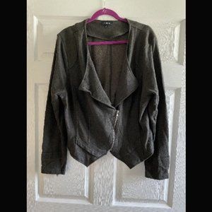Moto Style Cotton-Blend Jacket - Torrid Size 2